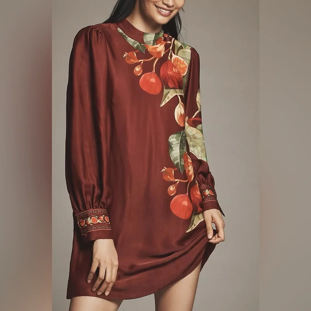 Farm Rio x Anthropologie Printed Mini Dress NWT - Picture 3 of 8